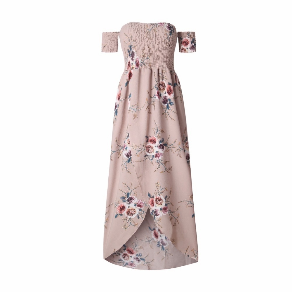 Beige Bohemian Style Maxi Dress - Picture 5 of 8